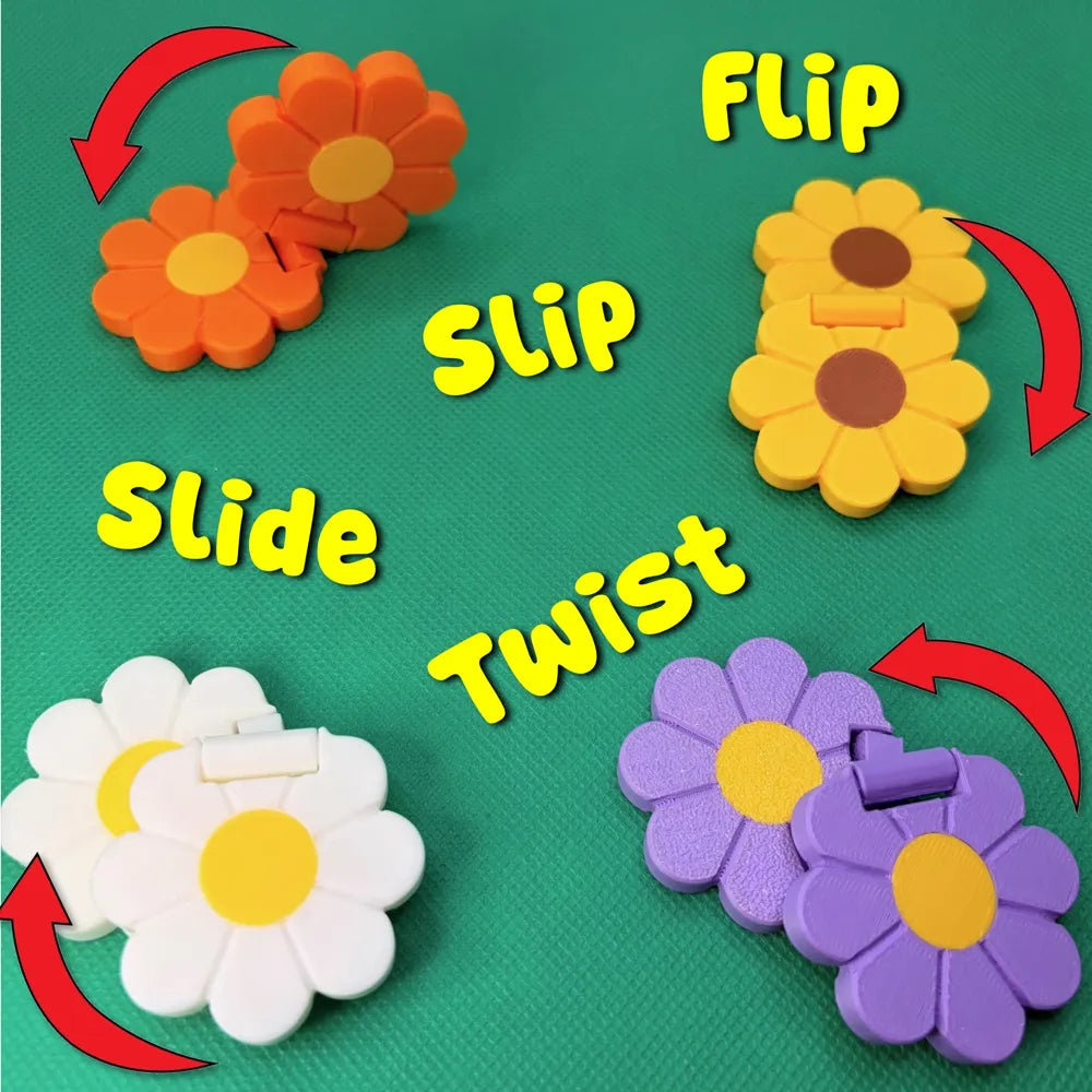 Flower flip fidget