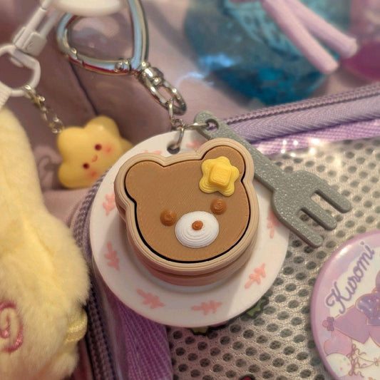 Kawaii Bear Pancake Fidget Clicker