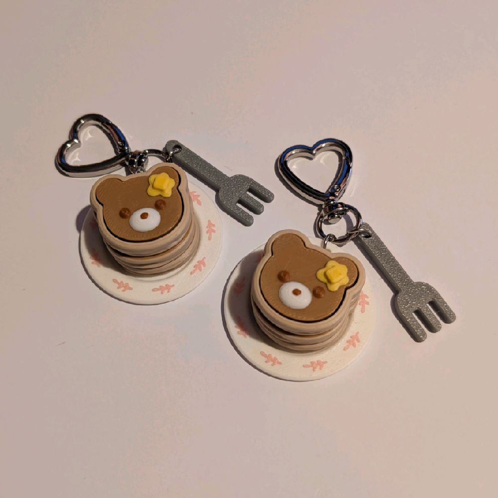 Kawaii Bear Pancake Fidget Clicker