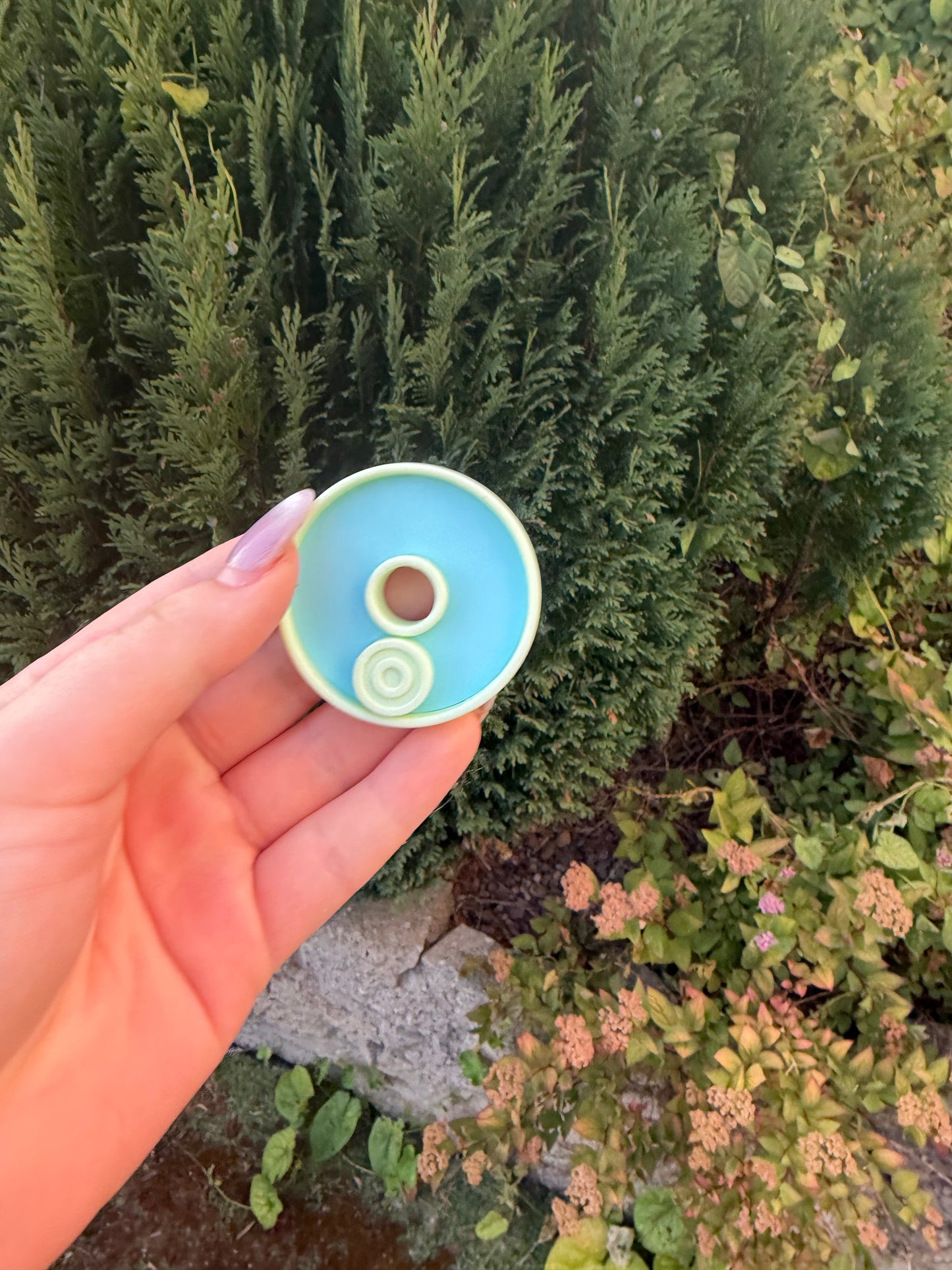 Green/blue circle slider