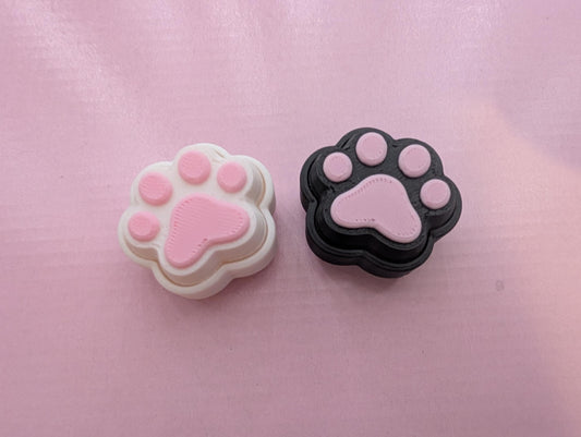 Cat paw 3D printed fidget clicker!!! keyring small fidget toy