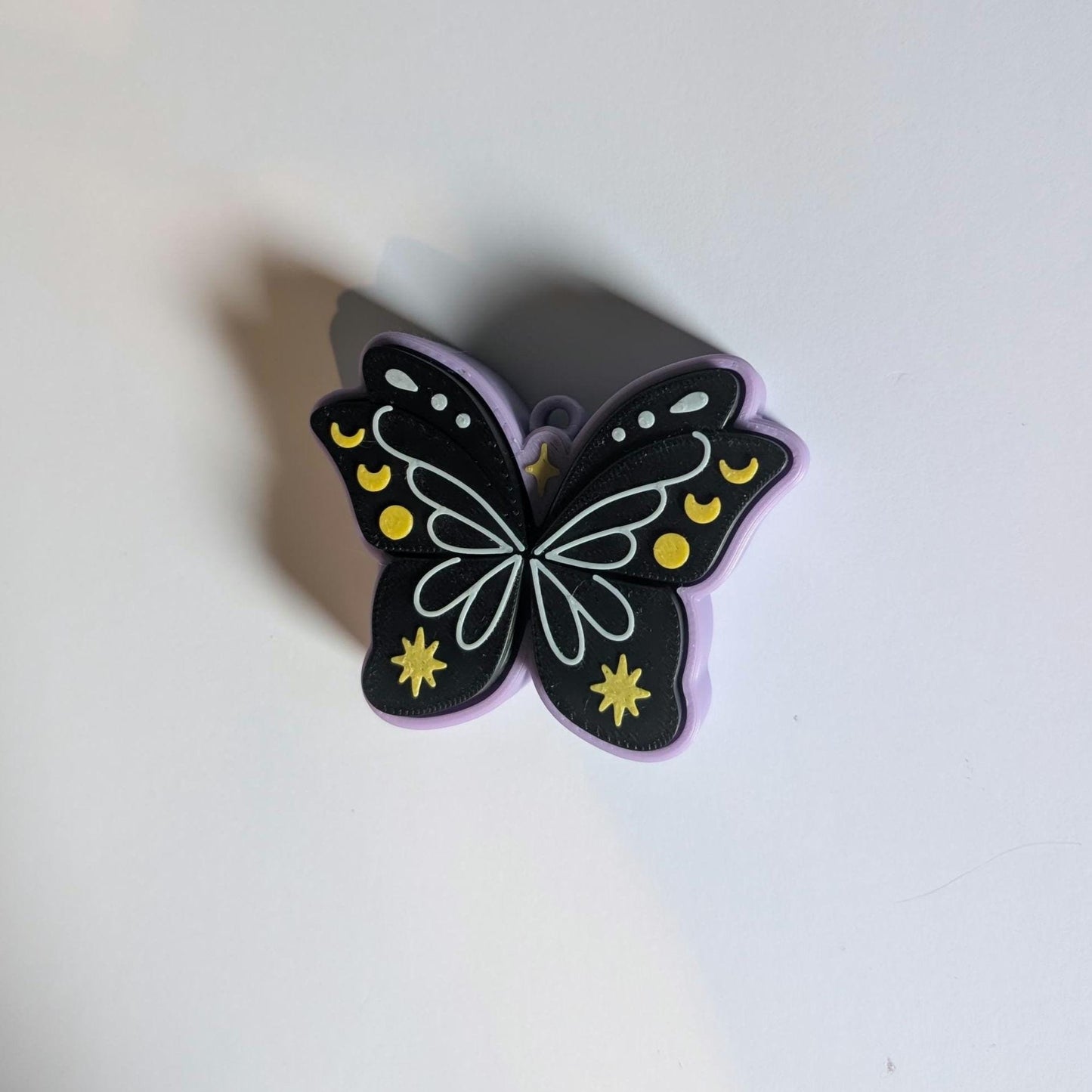 Butterfly 3d printed fidget! Cute keyring small gift. MEDIUM SIZE (4 CLICKERS)