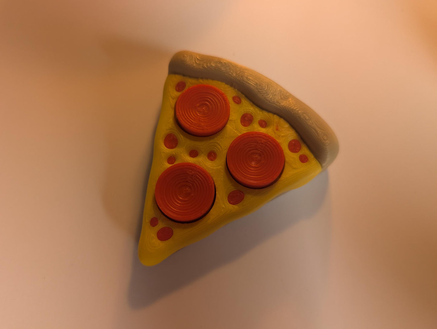 Pizza 3D printed clicker fidget toy! Cute food themed gift keyring autism fidget toy