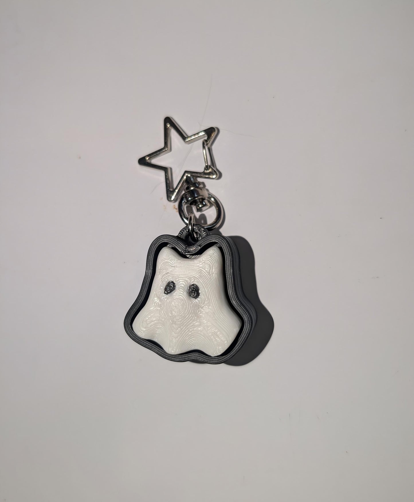 Ghost cat fidget clicker keychain! Cute gothic ghost gift