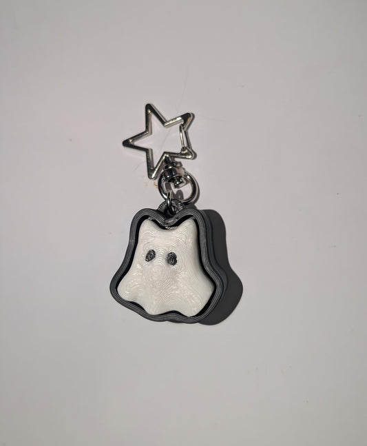 Ghost cat fidget clicker keychain! Cute gothic ghost gift