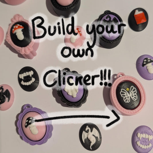 Build your own fantasy frame fidget clicker! Booktok keyring fidget toy