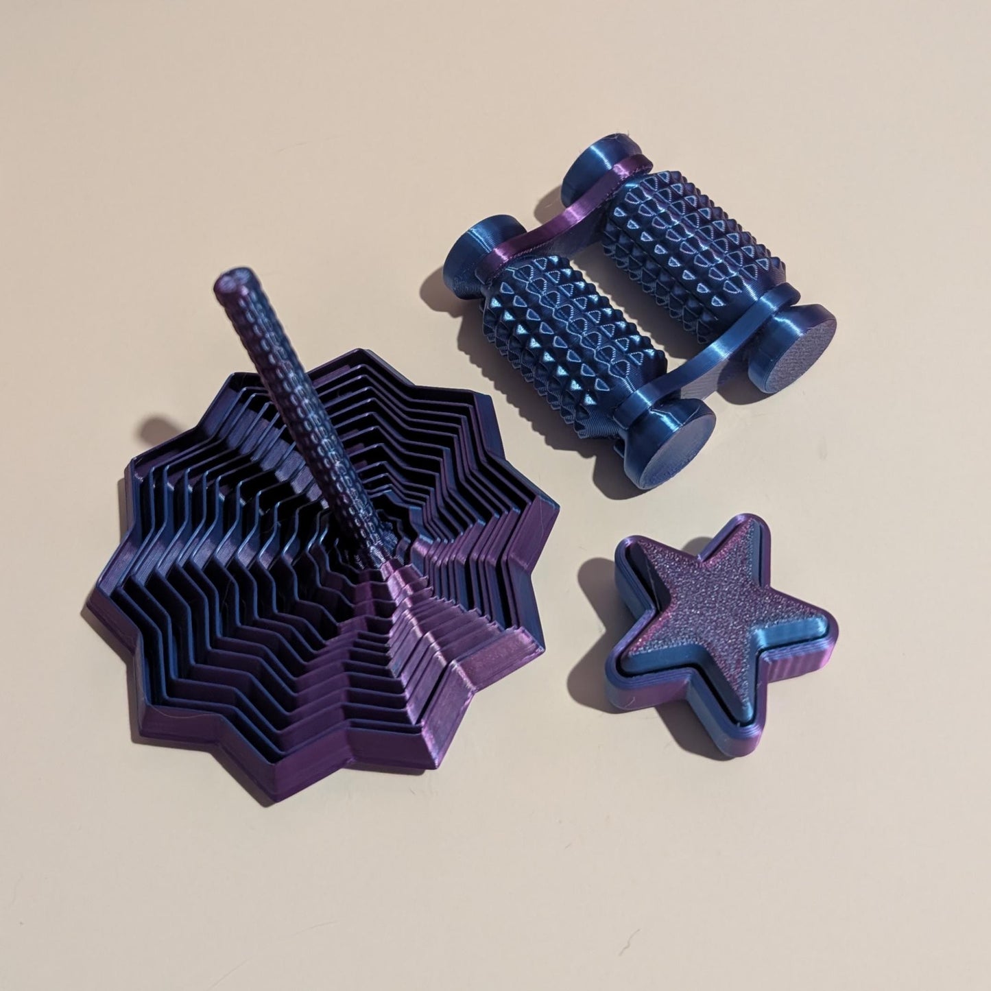Galaxy fidget toy bundle!!! Fidget toy gift set with umbrella, clicker and roller.