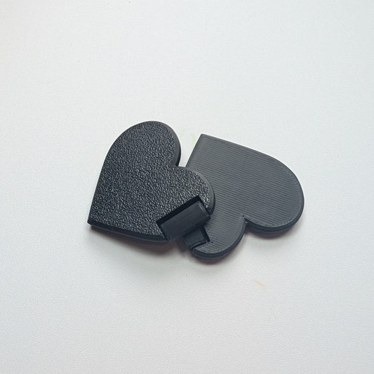 Black heart slider