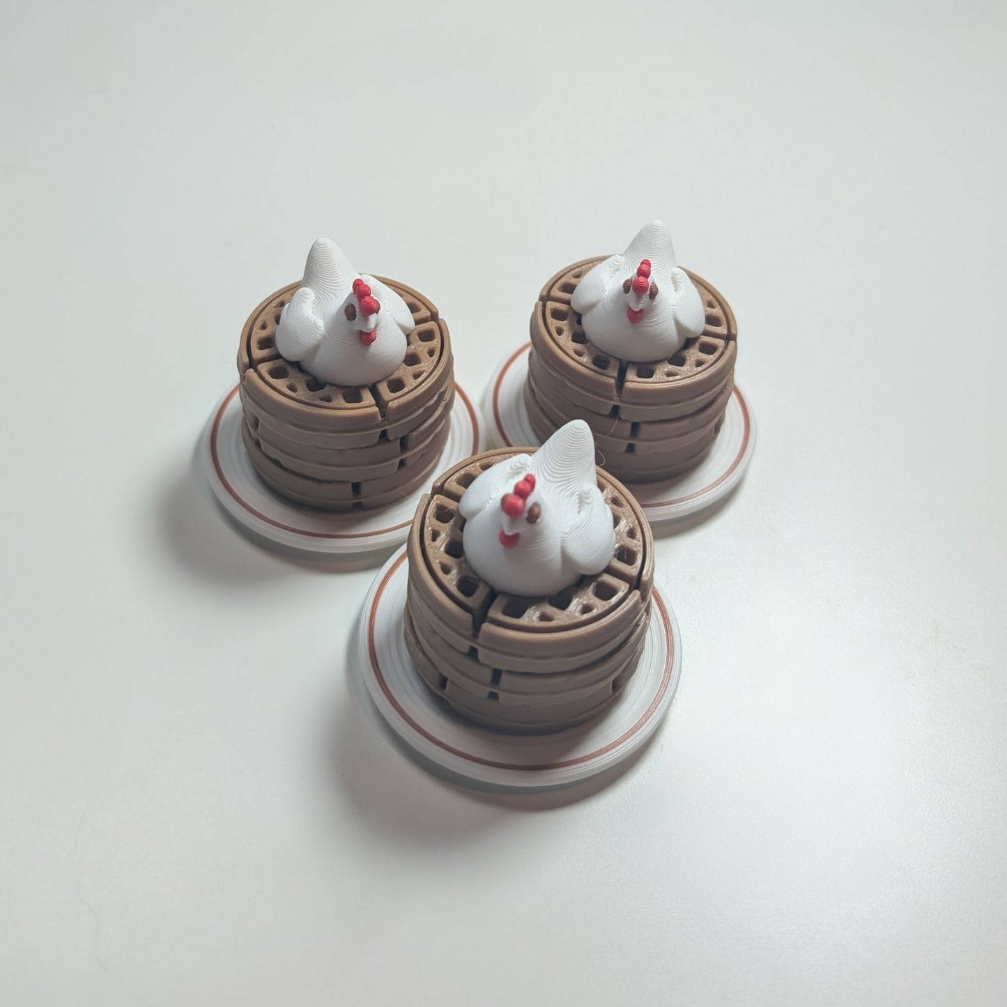Cute chicken waffle fidget clicker!