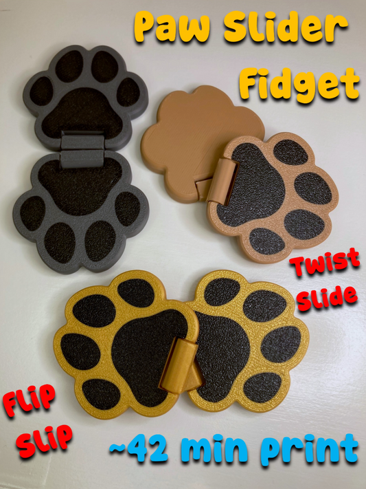 Paw print slider